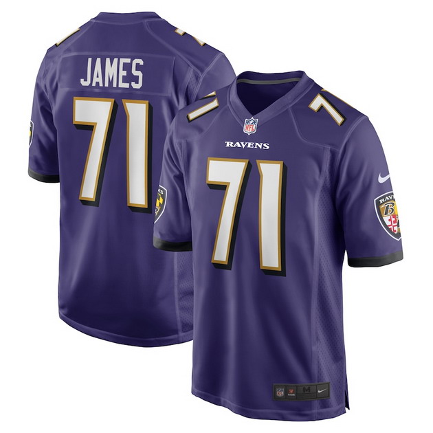 mens nike jawuan james purple baltimore ravens player game jersey